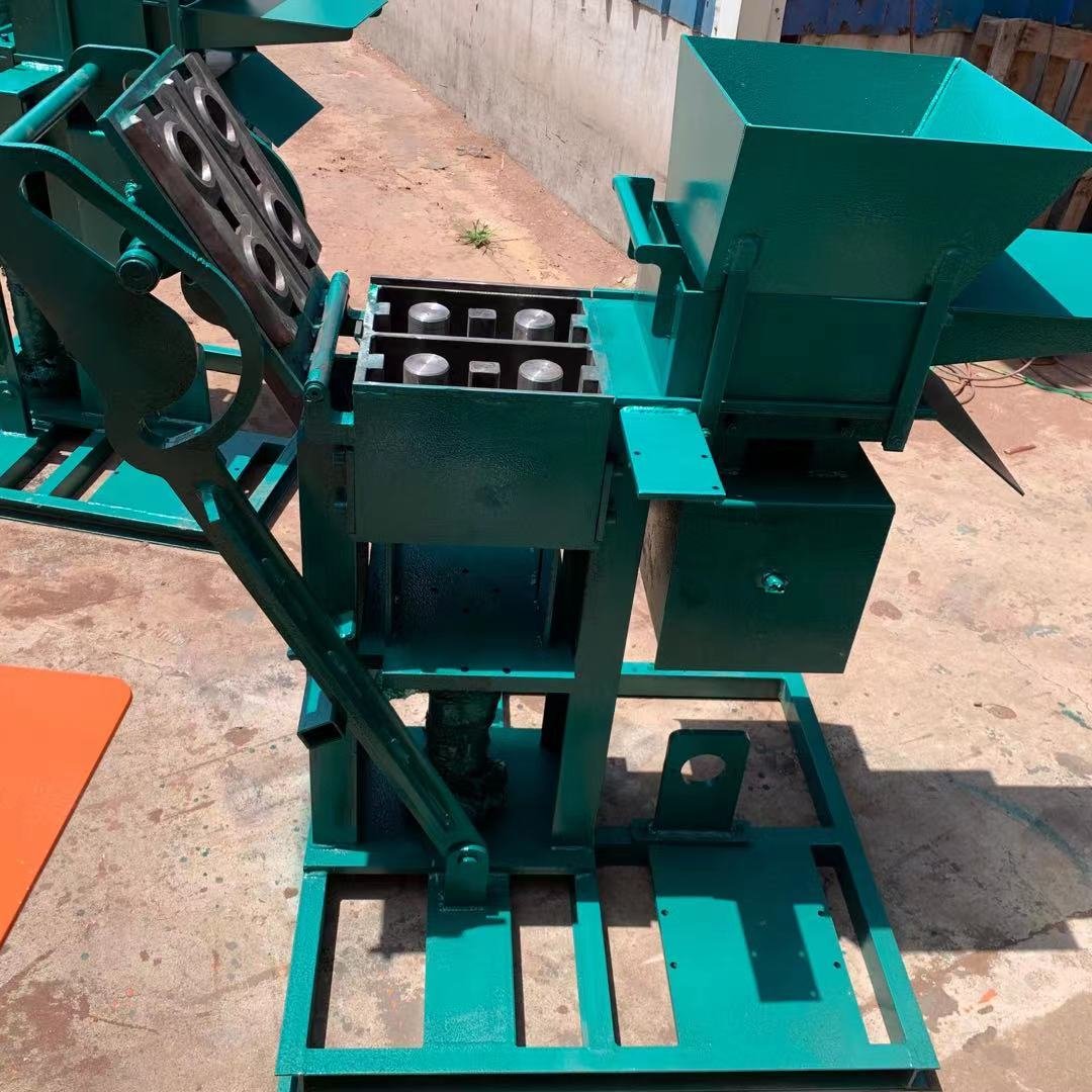 china clay brick making machine SY2-25 double interlocking brick machine hydraulic press clay brick machine