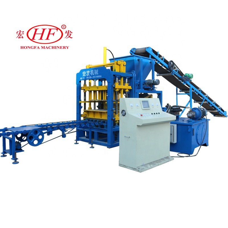 HF Hydraulic concrete automatic block making machinery in philippines QT4-15S cement brick making machinery in China