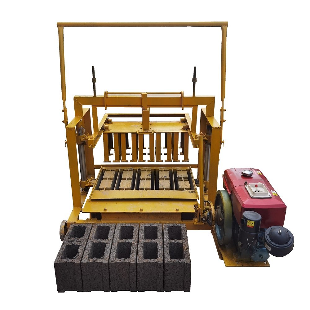 cheap mini portable wheels to move fly ash brick making machinery small hollow