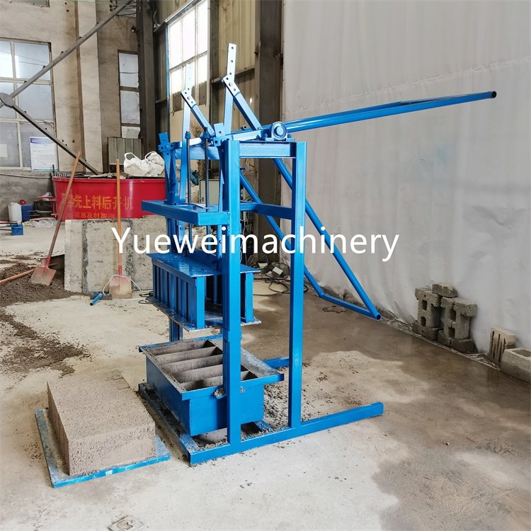 Popular Easy to Operate Manual Interlocking Cement Hollow Solid Block Brick Making Machine for Sale