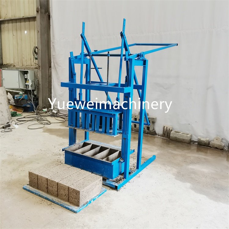 Popular Easy to Operate Manual Interlocking Cement Hollow Solid Block Brick Making Machine for Sale