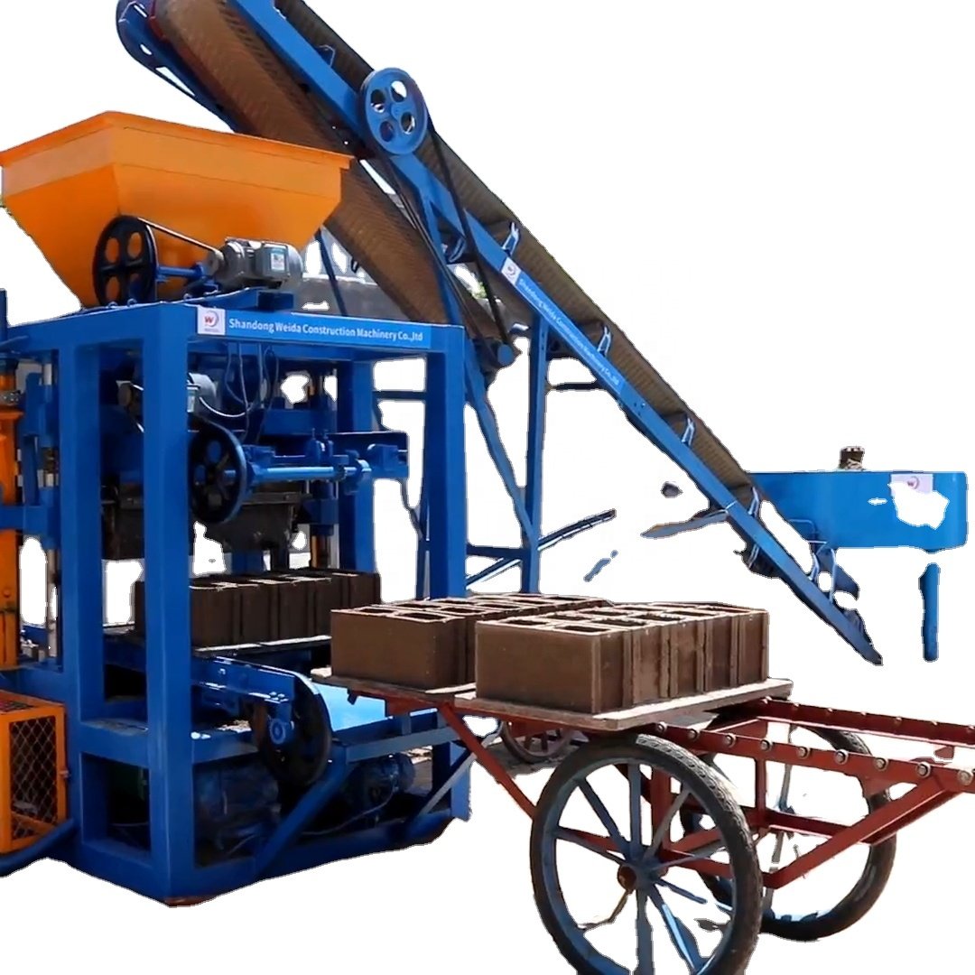Semi Automatic QT4-23A Concrete Fly Ash Hollow Solid Block Make Machine Brick Making Machinery Factory Price