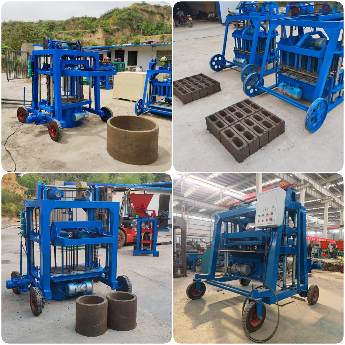 Wholesale Low-Cost Brick Making Machine Portable High-Quality Cement Borehole Ring Block Making Machine