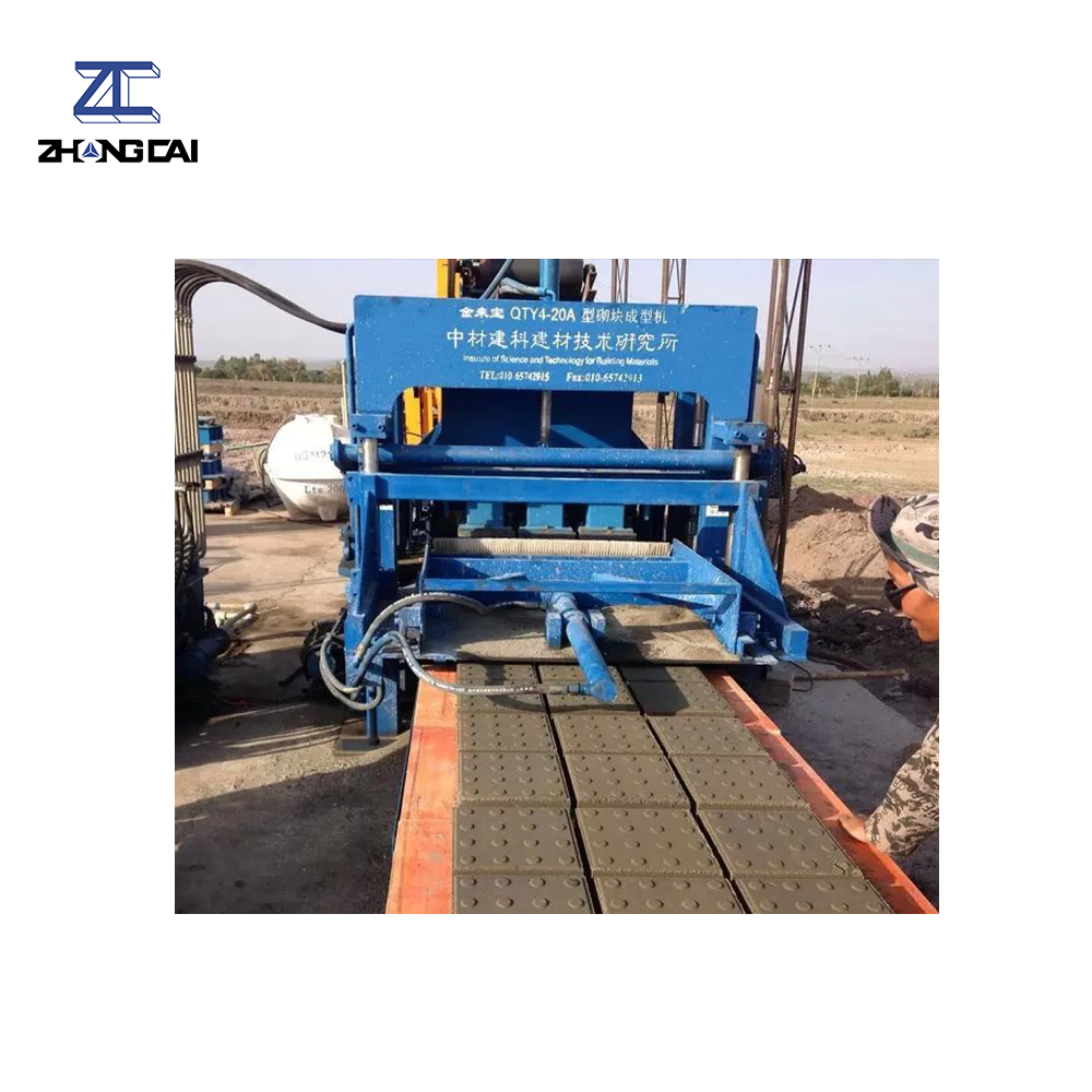 ZCJK qtj4-40a Small scale machine paving curbstone brick machinery semi automatic brick machine