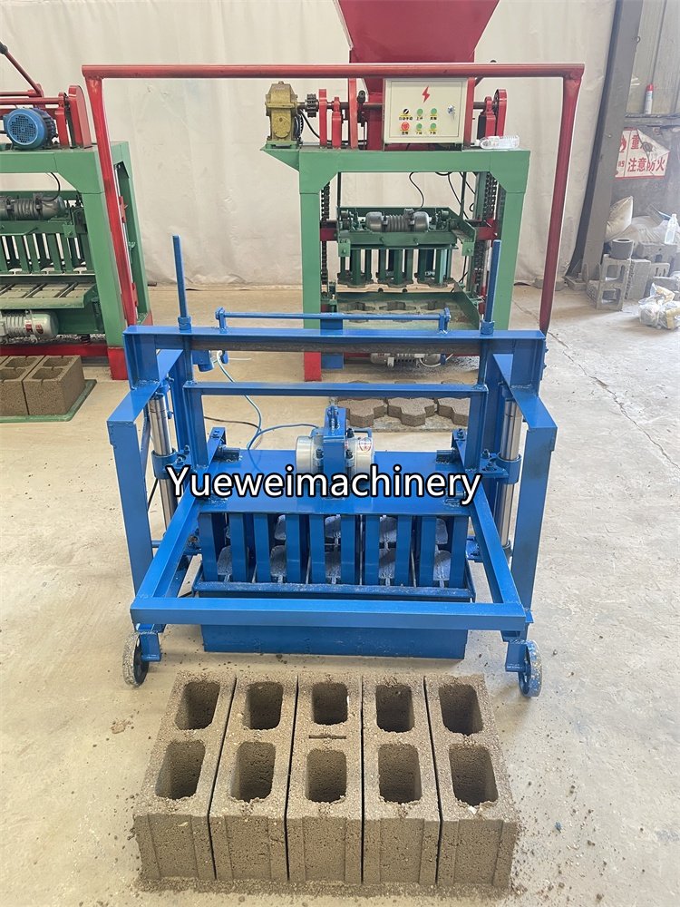 Cheap Professional Electric Mobile Widened Cement Concrete Hollow Block Maker Brick Making Machine for Sale