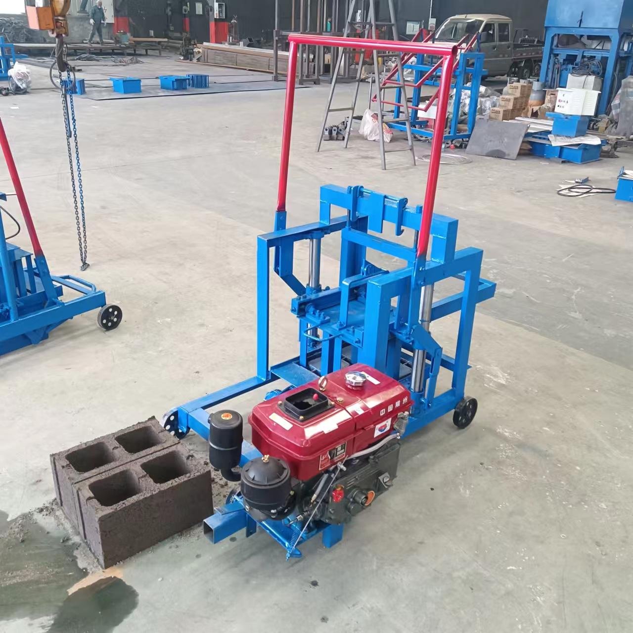 New Condition Diesel Manual Brick Machine Cement Block Paving Stone Hollow Mold Factory Ready Stock Immediate Shipping