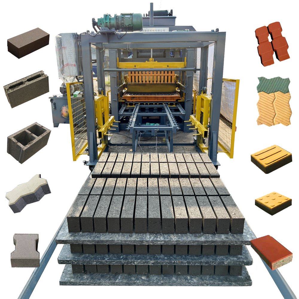 New QT5-15 Interlocking Brick Machine Clay Brick Making Block Moulding Machine with PLC Gear Pump & Engine Manufacturing Plant
