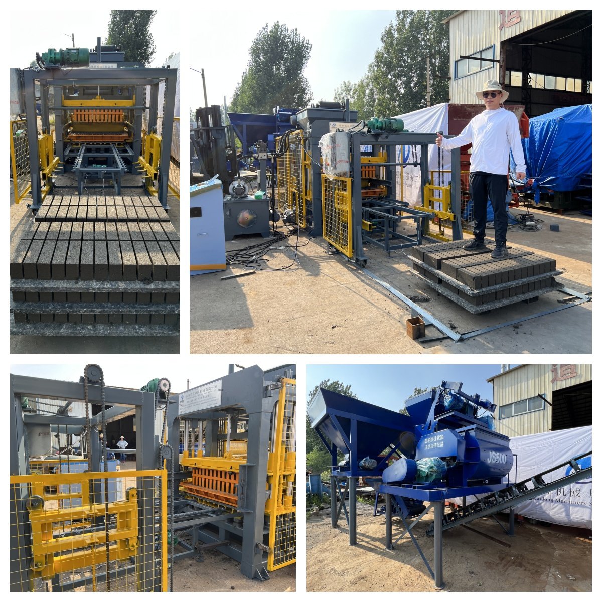 New QT5-15 Interlocking Brick Machine Clay Brick Making Block Moulding Machine with PLC Gear Pump & Engine Manufacturing Plant