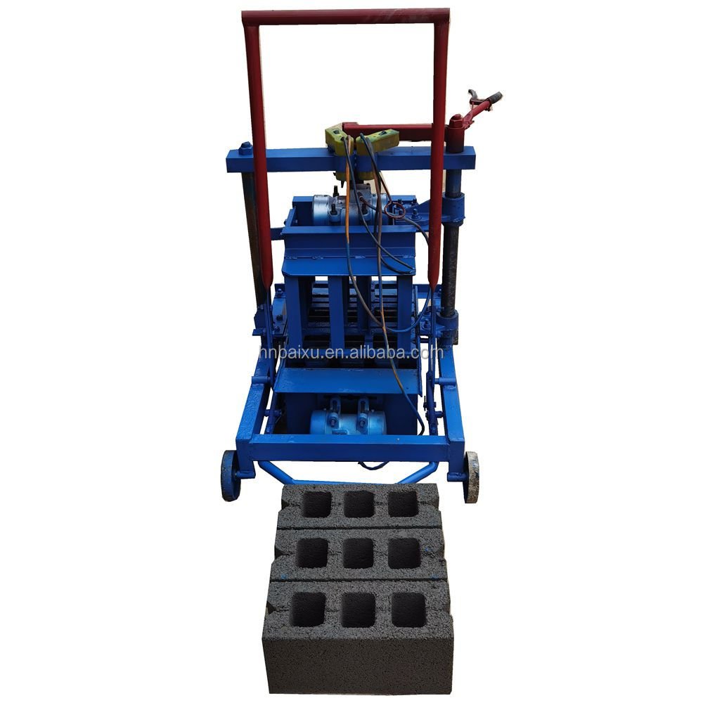 easy to operate diesel powered hollow concrete cement small brick making machine in peru