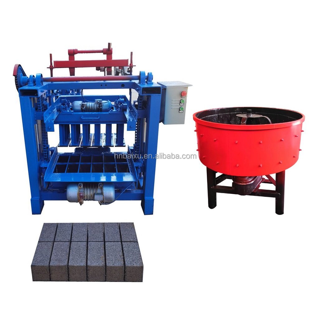 easy to operate diesel powered hollow concrete cement small brick making machine in peru