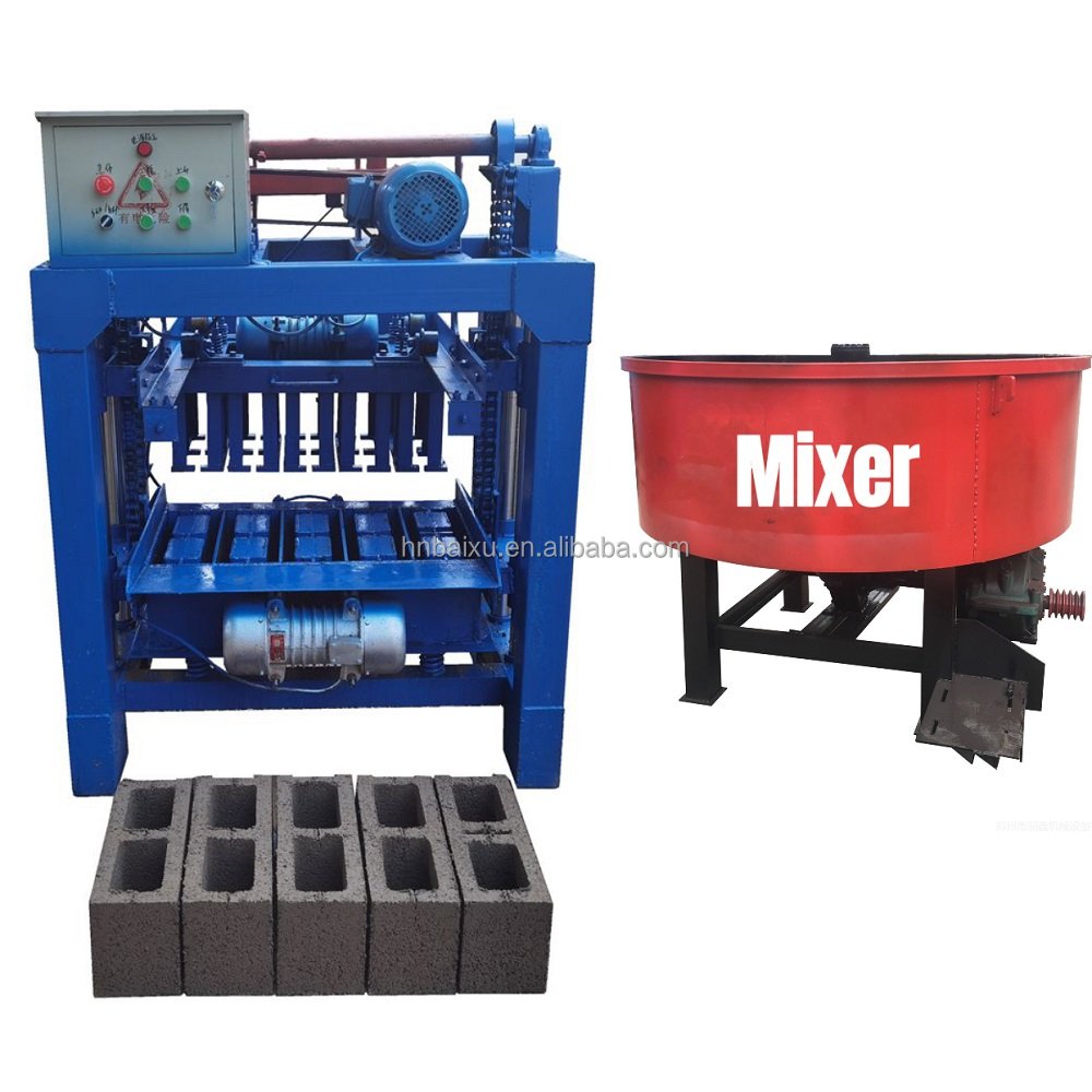 easy to operate diesel powered hollow concrete cement small brick making machine in peru