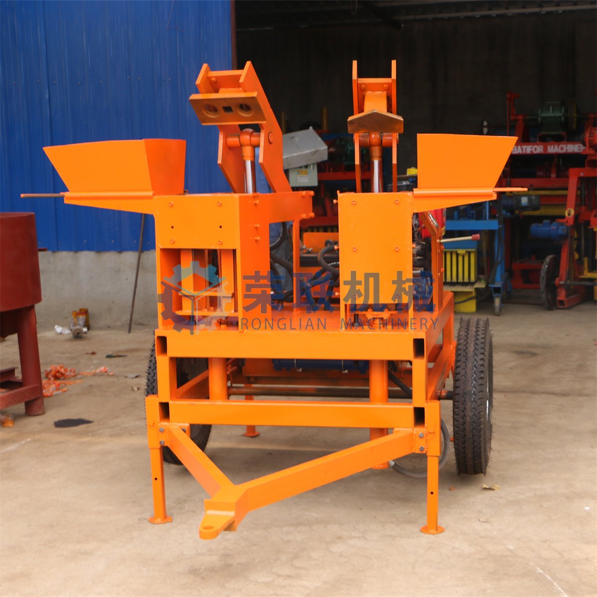 Red Hydraulic brick making machine RL2-20 construction machinery