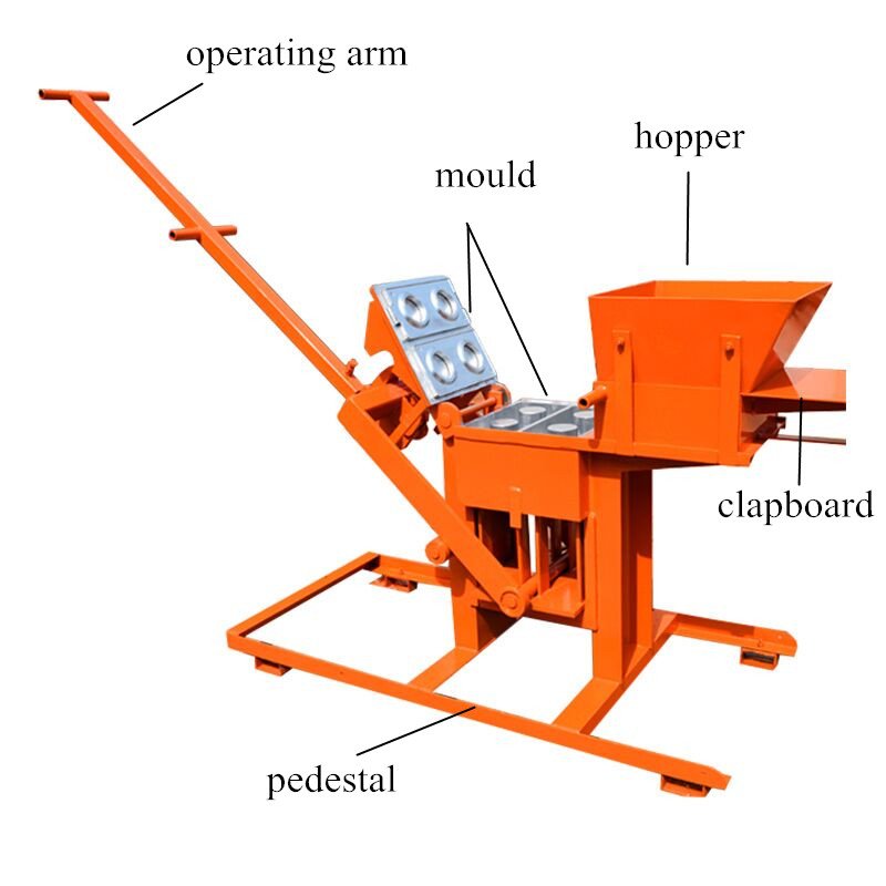 QMR2-40 manufacturer direct sell brick making machinery, clay brick machine