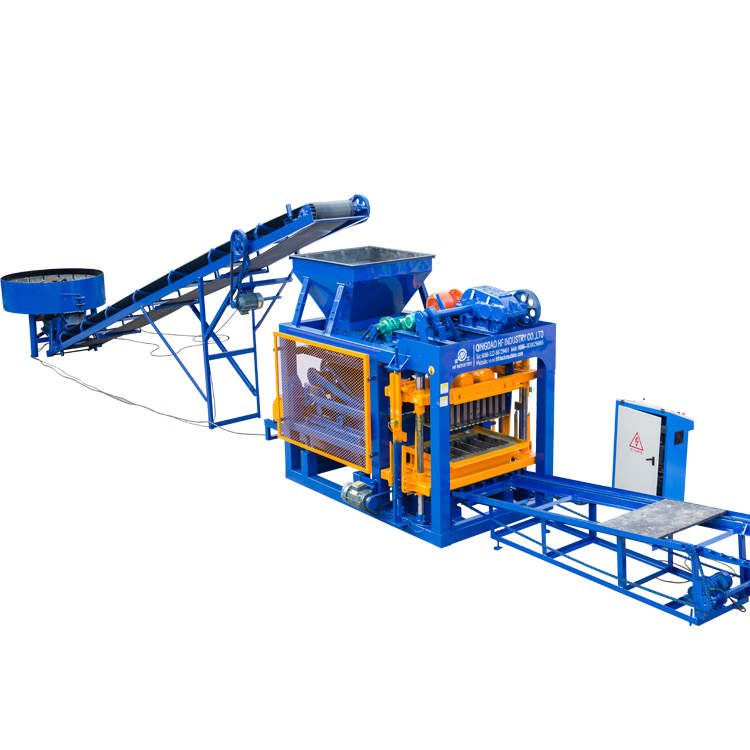 Small Concrete Pump Automatic Diesel Engine Block and Brick Making Machine Hollow Block Machine Cement Mixer Global Engine Mold