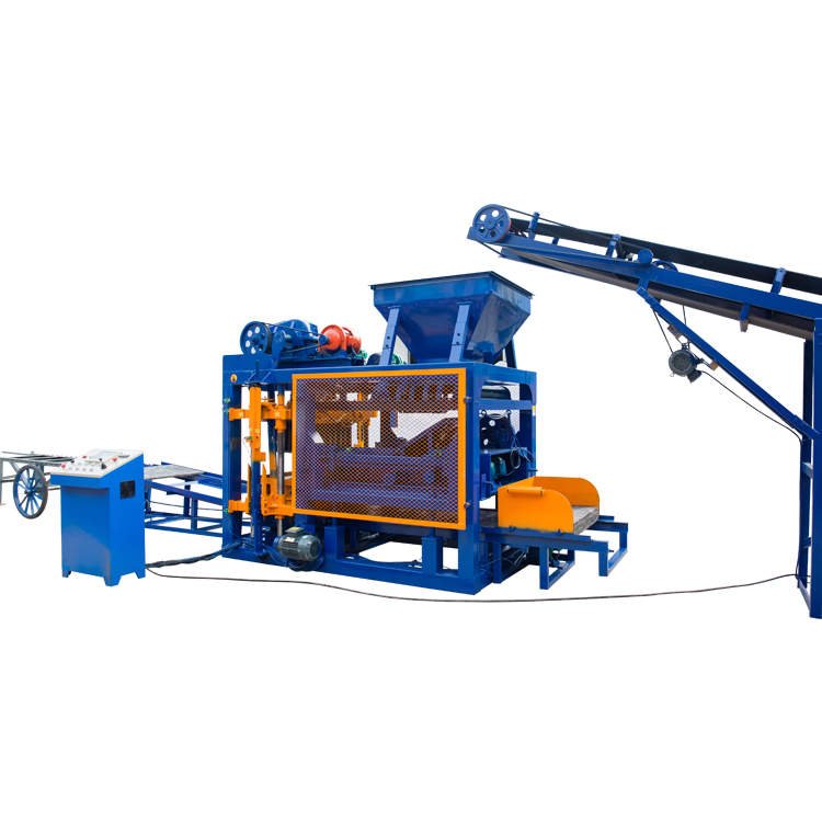 Small Concrete Pump Automatic Diesel Engine Block and Brick Making Machine Hollow Block Machine Cement Mixer Global Engine Mold