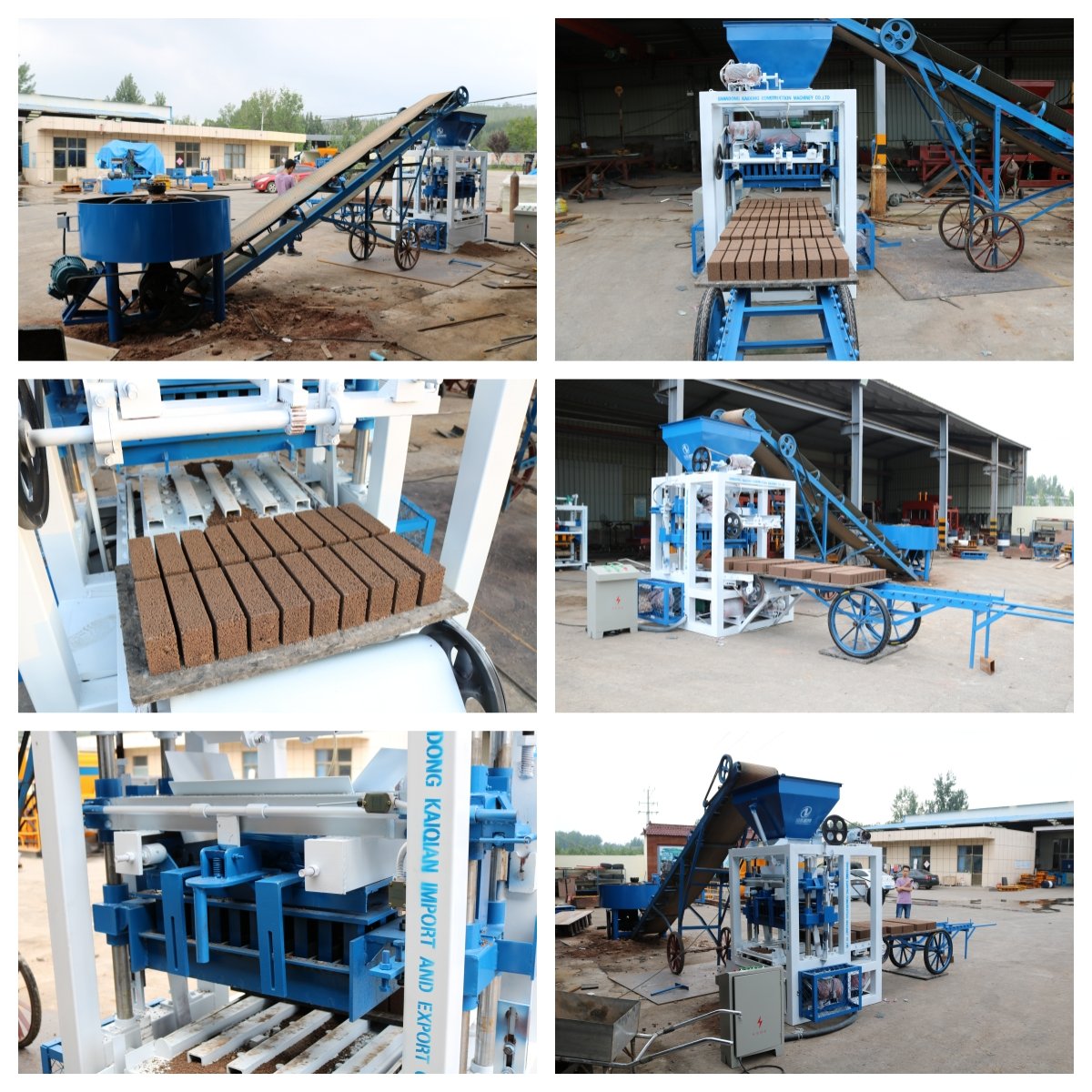 KADIONG HOT SELLING QT4-23A Semi Automatic Concrete Hollow Block brick machinery Building Materials Small Business Machine Ideas