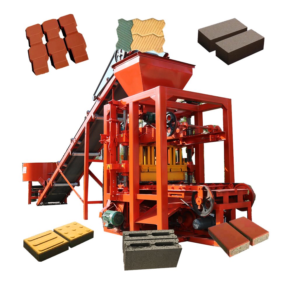 KADIONG HOT SELLING QT4-23A Semi Automatic Concrete Hollow Block brick machinery Building Materials Small Business Machine Ideas