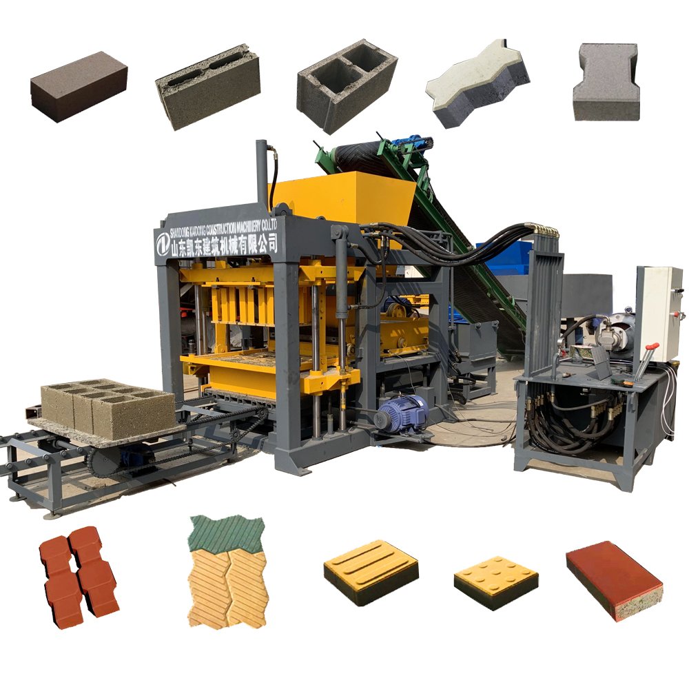Automatic brick making machine from tamp clay block making machines concrete brick making machine cement