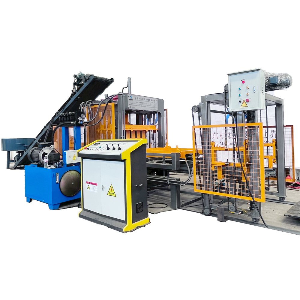 QT4-15B full automatic hollow block making machine concrete cement brick block mold machine Cement Concrete Hollow Block Machine