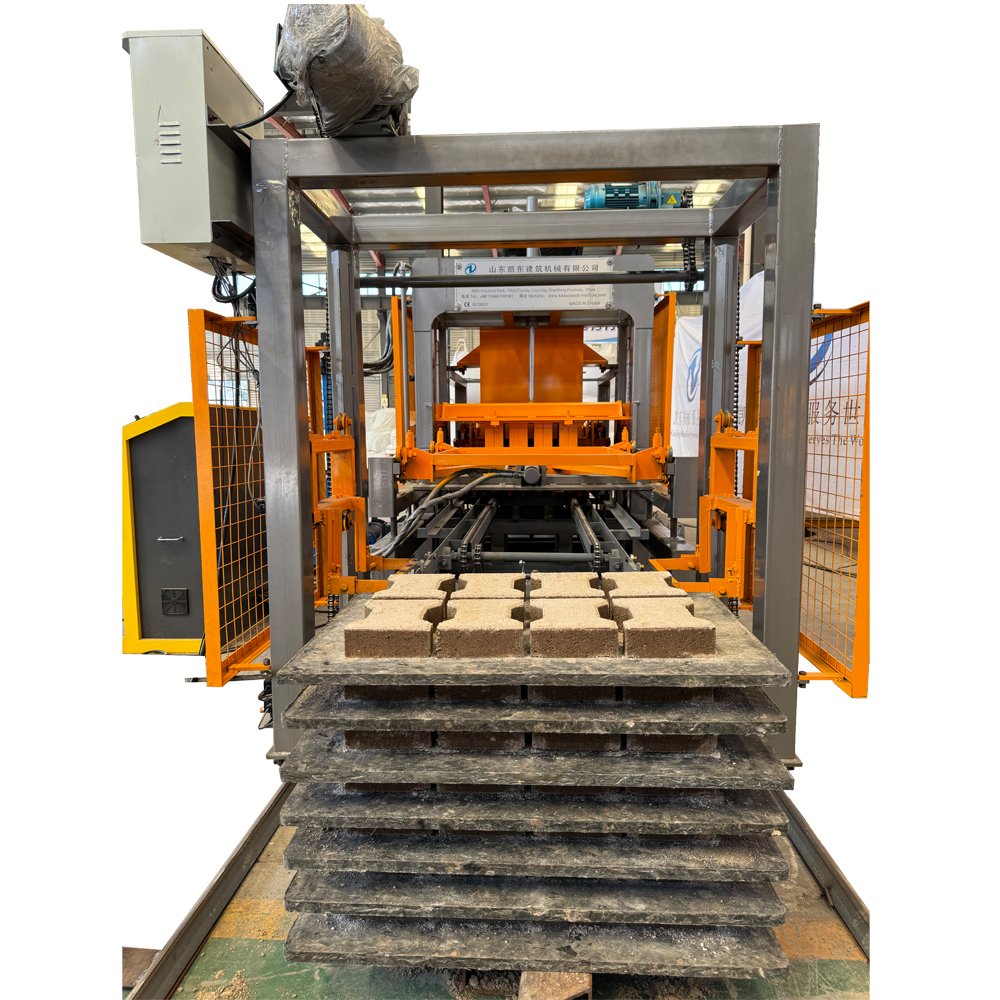QT4-15B full automatic hollow block making machine concrete cement brick block mold machine Cement Concrete Hollow Block Machine