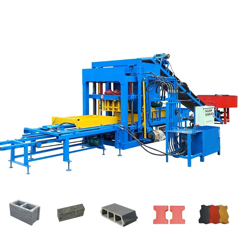 QT4-20A Automatic Hollow Cement Block Machine Interlocking Brick Making Machinery
