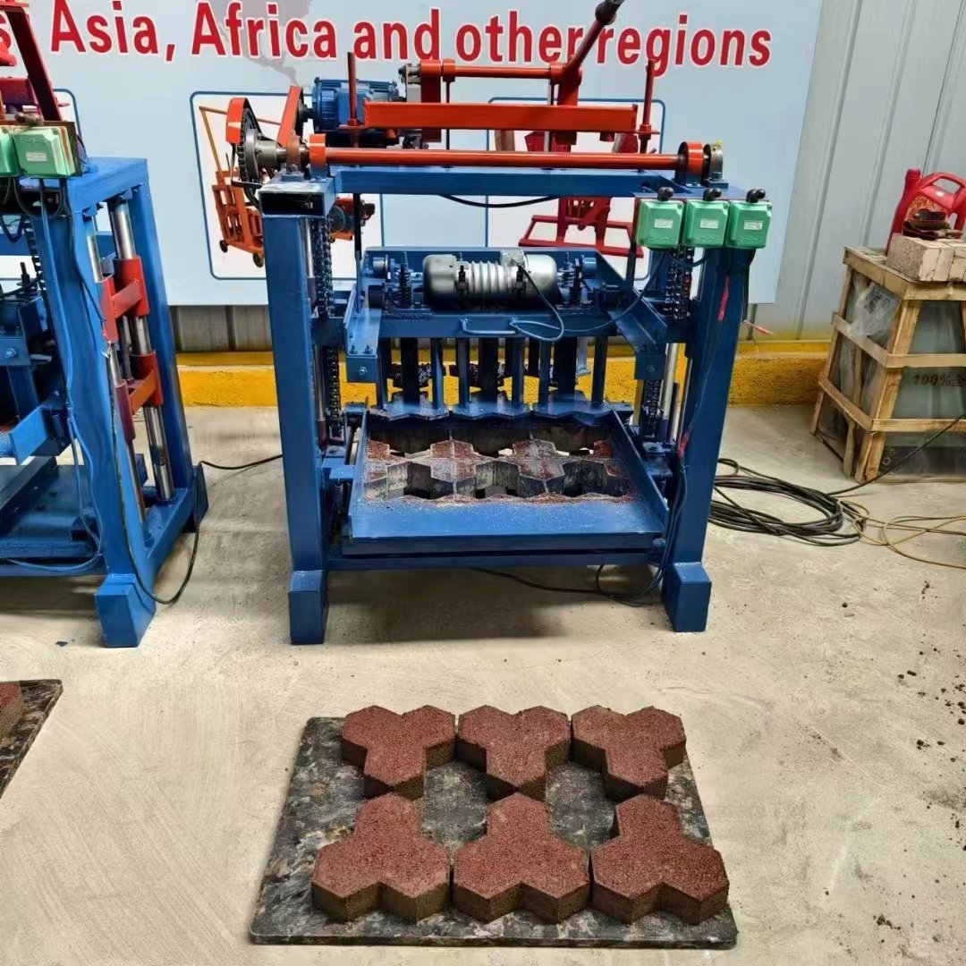 Full Set Block Machine Garden Brick Making From Cement Inter Locking Brick Making Machine