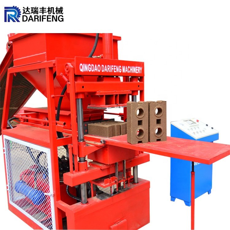 DF2-10 Clay interlocking Brick Machinery automatic red soil mud brick molding machines price New type brick making machines