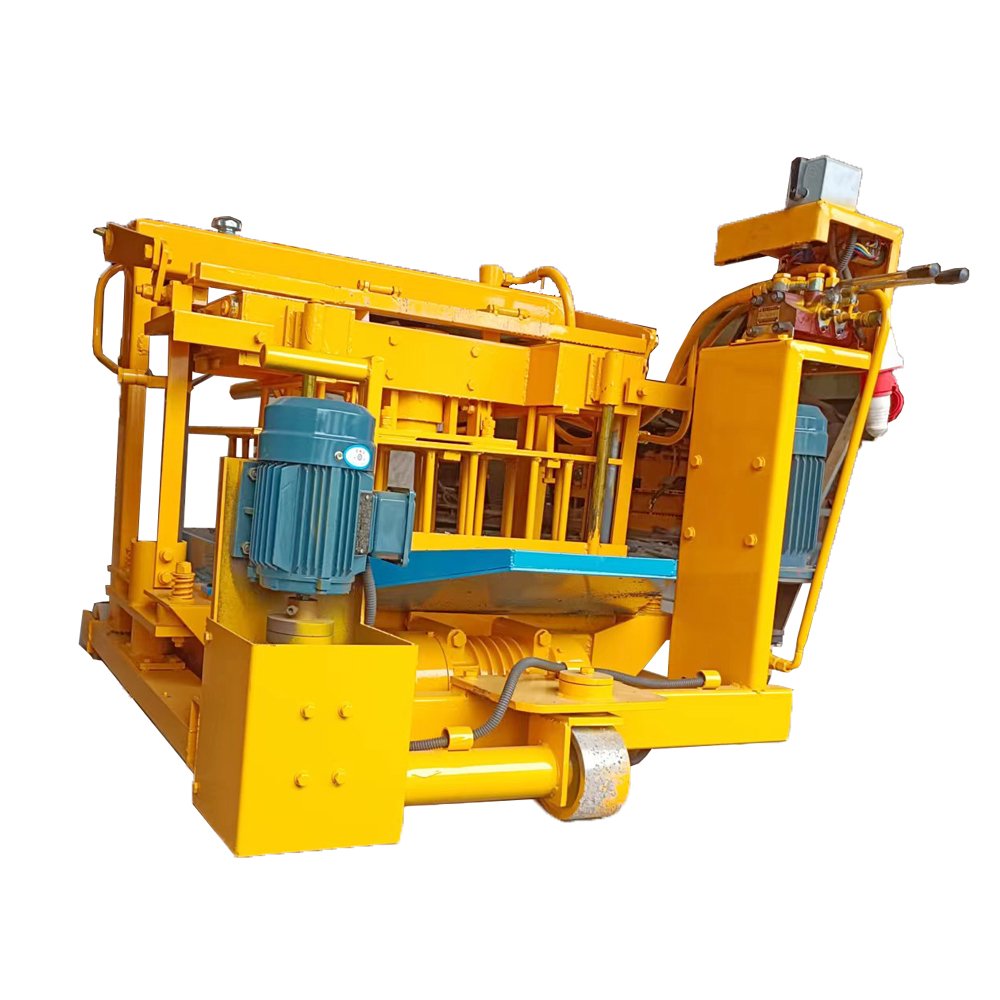 Cheap Small Mini Mobile Egg Laying Concrete Hollow Block Making Machine Price List Moving Brick Making Machine For Sale