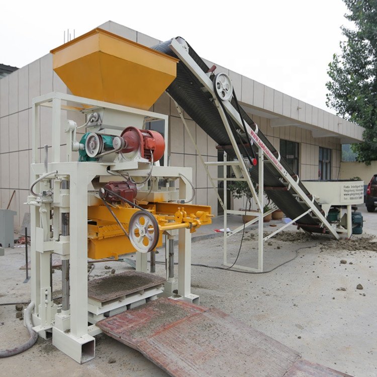 Low investment high efficiency QT40C-1 semi-automatic cement fly ash brick making machine for sale