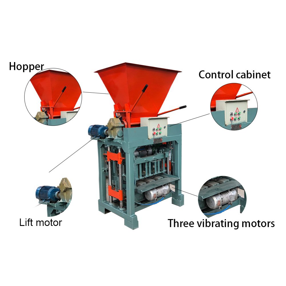 hot sale QMJ4-30B small and medium-sized semi-automatic brick making machine fixed hollow block molding machine