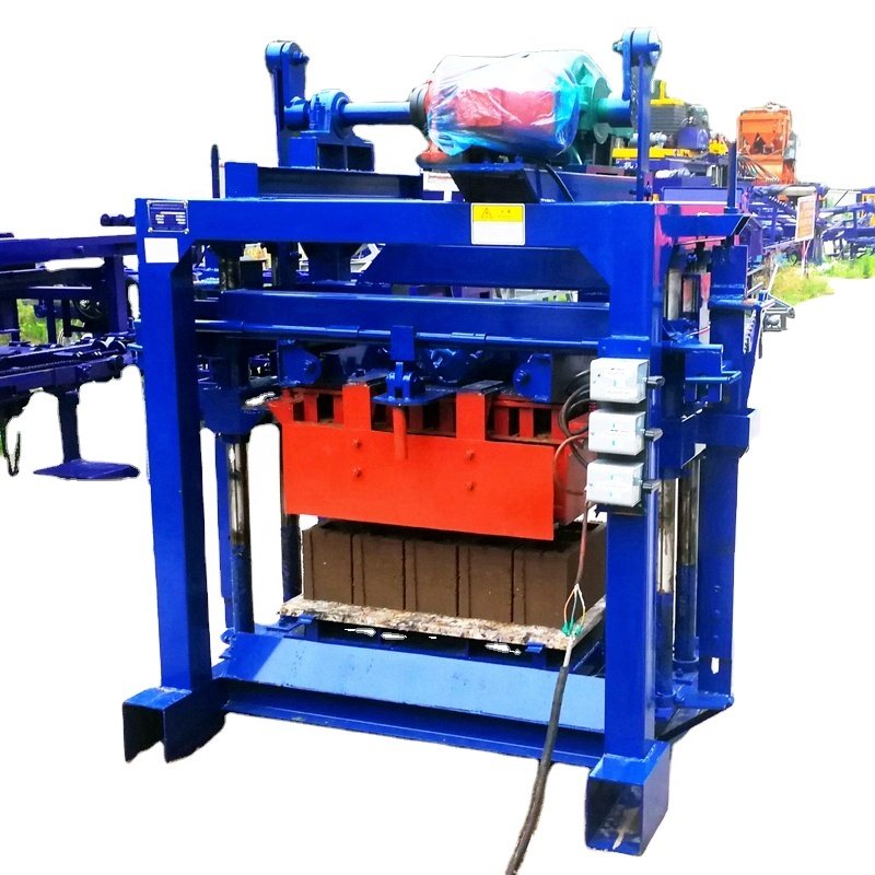 Qtj4-40 Semi Automatic Concrete Cement Machinery Make Hollow Solid Block Bricks Brick Making Machine For Sale