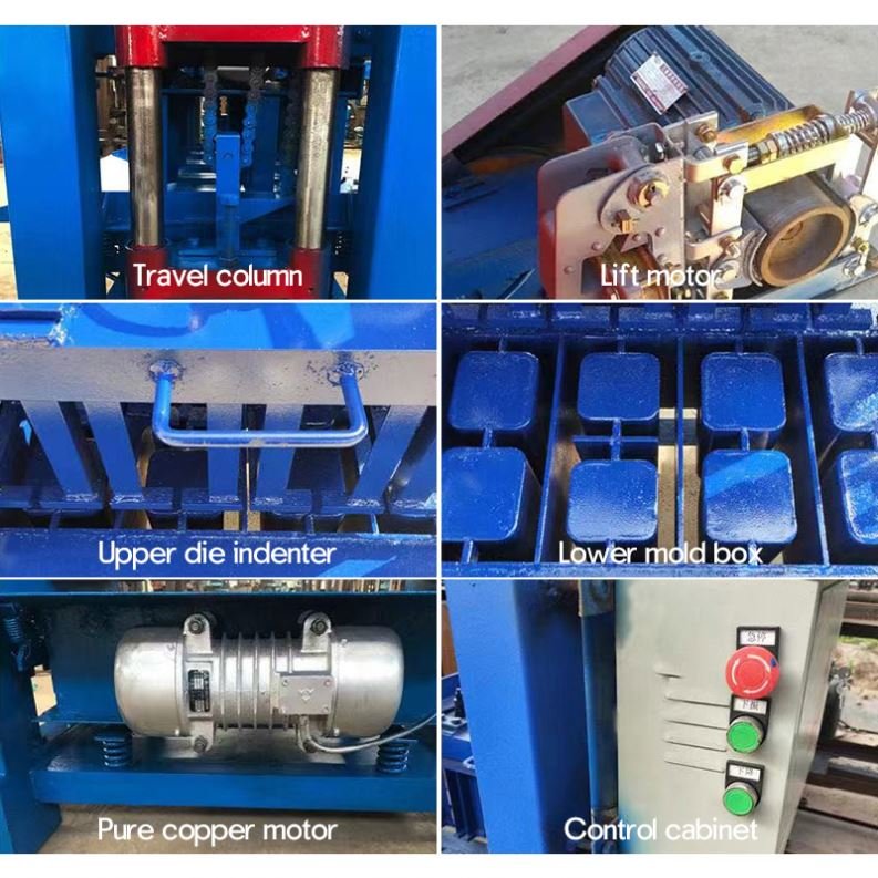 Hot Sale Small Scale Widely Used Manual Laying Block Concrete Hollow Solid Paver Brick Making Machine China Block Making Machine