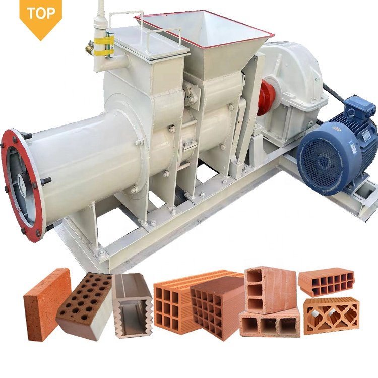 China New Type clay brick making machinery vacuum extruder for clay brick