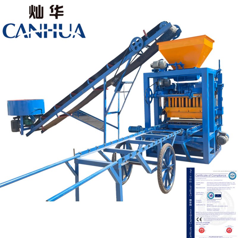 Africa's No.1 Seller! QT4-24 Unbeatable concrete cement block laying machine.