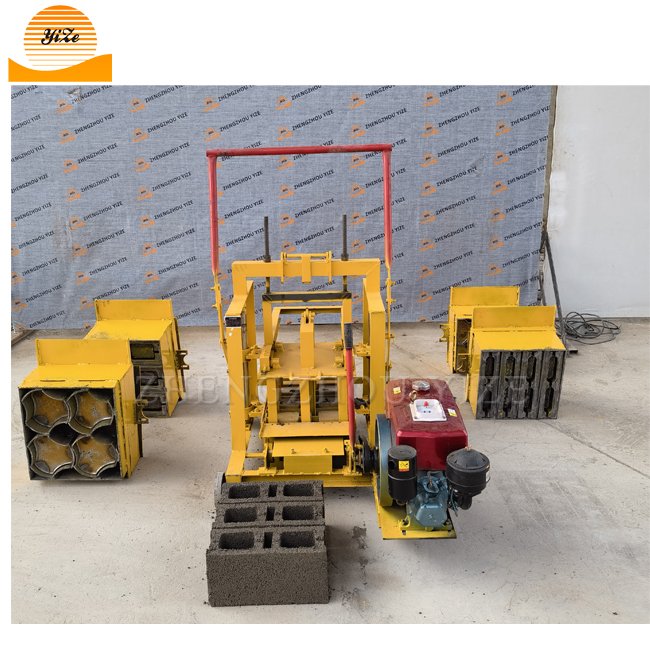 Automatic Tunisia concrete brick production machine auto compressed earth brick making machinery cement brick making machine