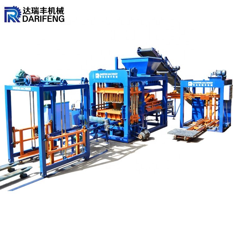 QT6-15 brick making machinery automatic hollow concrete block making machine