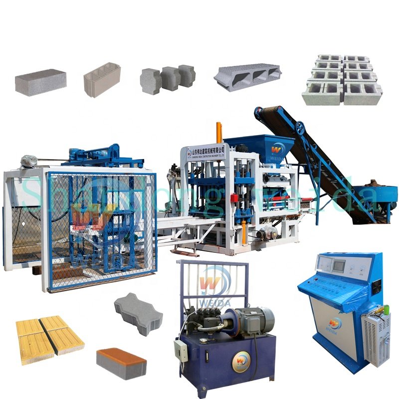 Cheap Automatic Hydraulic Building Holland Kerb Stone Hourdis Solid Color Paver Concrete Block Brick Making Machine