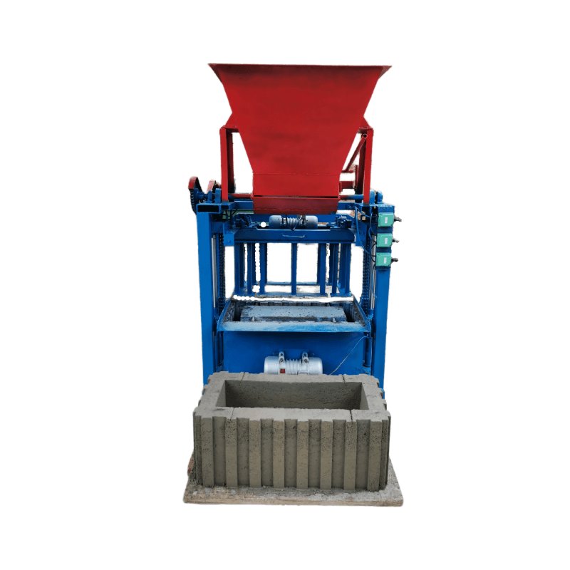 Customized molds to produce ecological slope bricks.with hopper.QTJ4-35 concrete block making machine