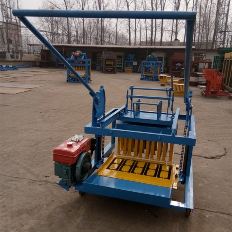 3-45ABrick making machinery Concrete Block making Machine Small Mobile brick Block Maker Machine