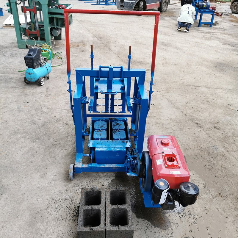 3-45ABrick making machinery Concrete Block making Machine Small Mobile brick Block Maker Machine