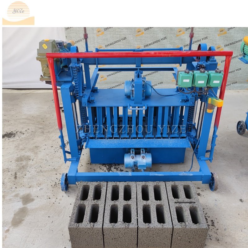 Automatic lifting ecological block brick making hollow cement concrete paving brick making machinery south Africa