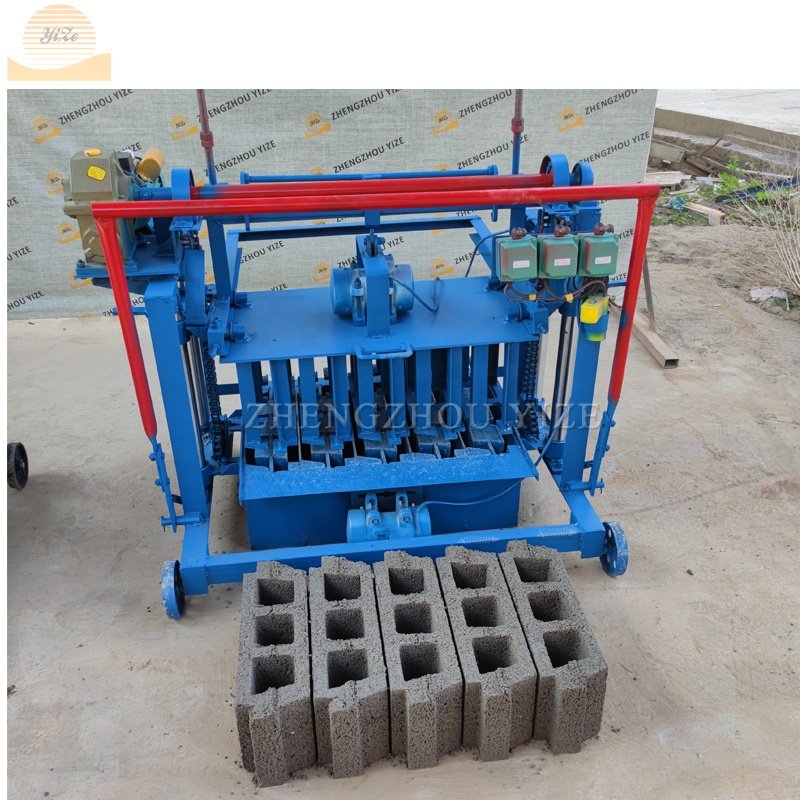 Automatic lifting ecological block brick making hollow cement concrete paving brick making machinery south Africa