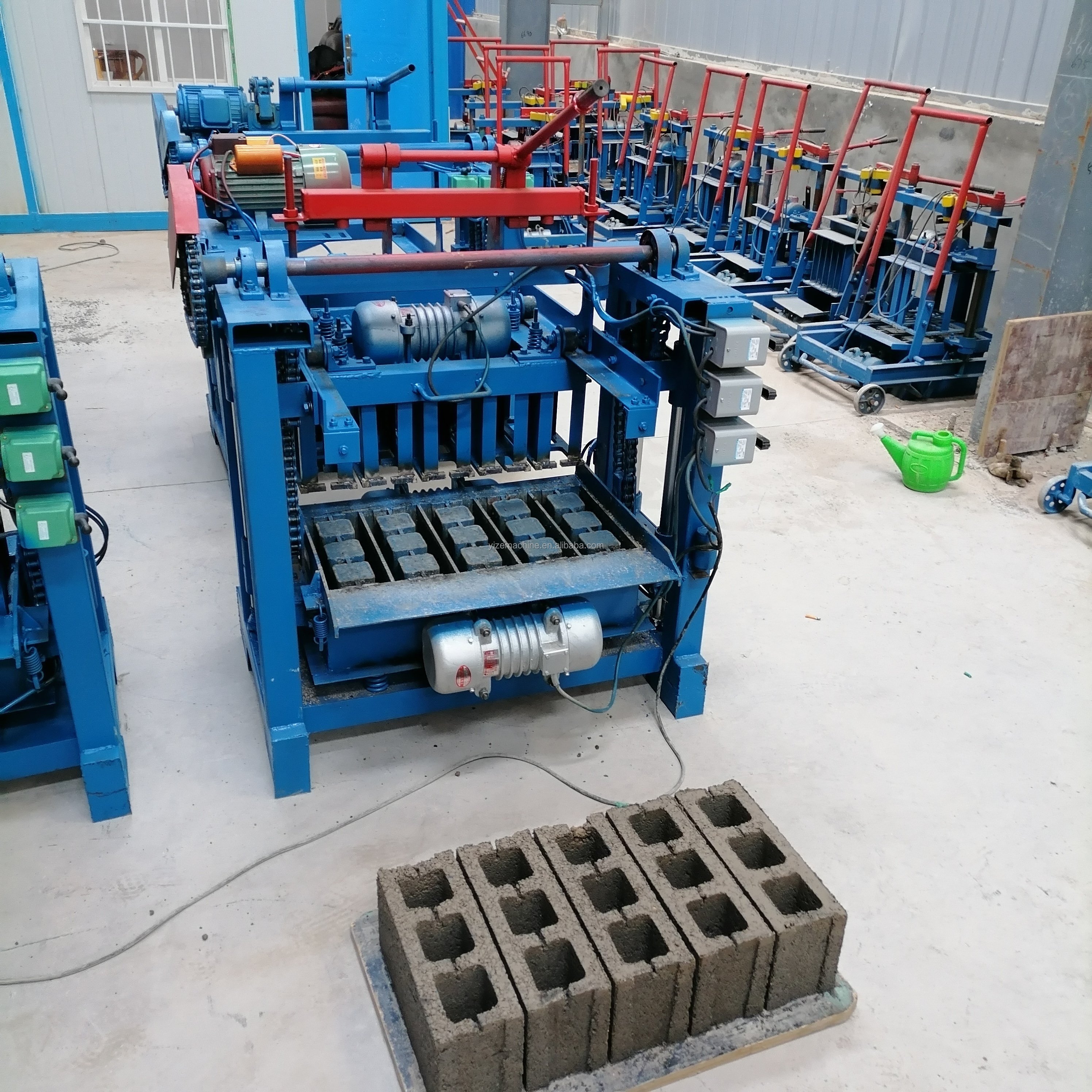4-35a Equipment Hollow Brick Making Machine Concrete Mixing Ethiopia Recycled Plastic Cement Clay Brick Making Machinery