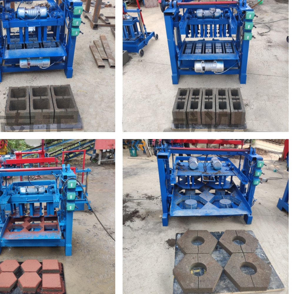 Construction Machine Automatic Concrete Cement Clay Fly Ash Sand Hollow Paving Stone Brick and Block Making Machine in Stock