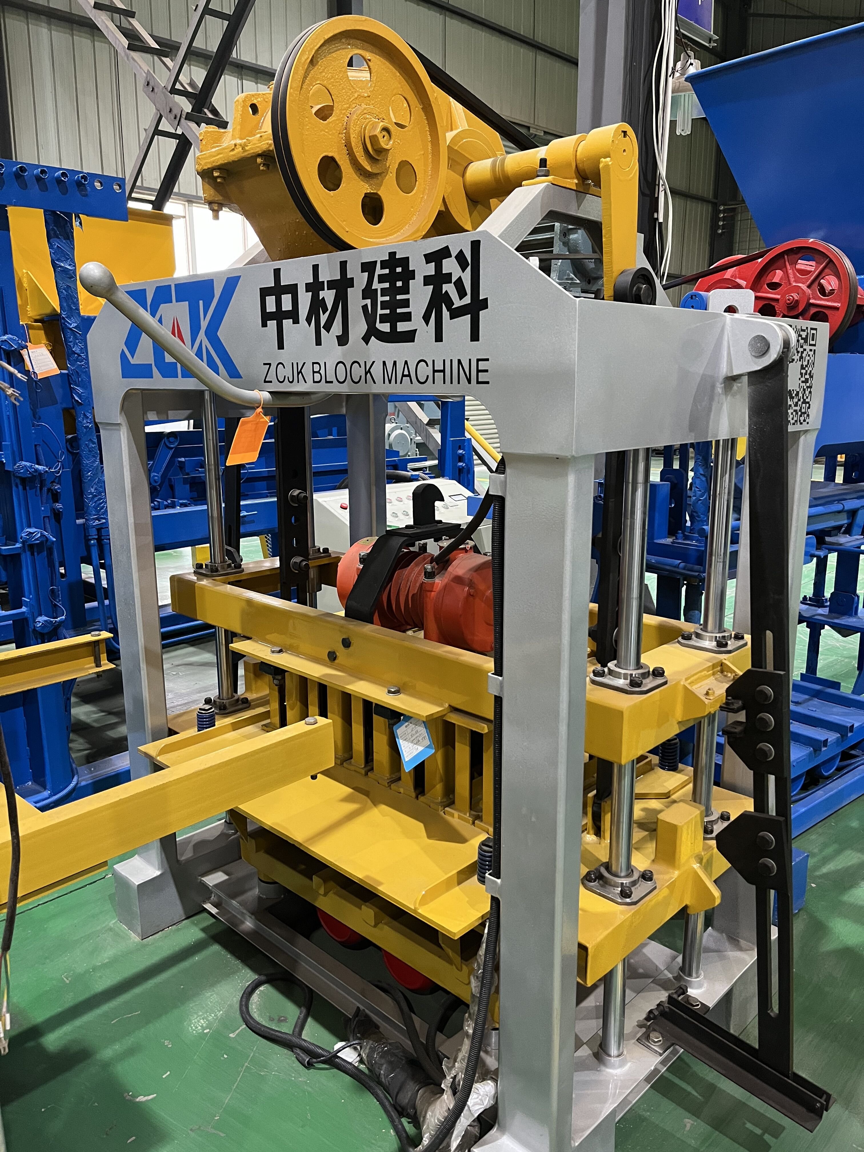 ZCJK QTJ4-40 Concrete paver block machine brick manufacturing machinery