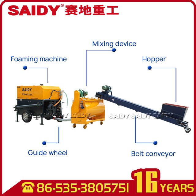 Lightweight Cellular Concrete Foamed Lightweight Concrete Block/Brick Making Machine