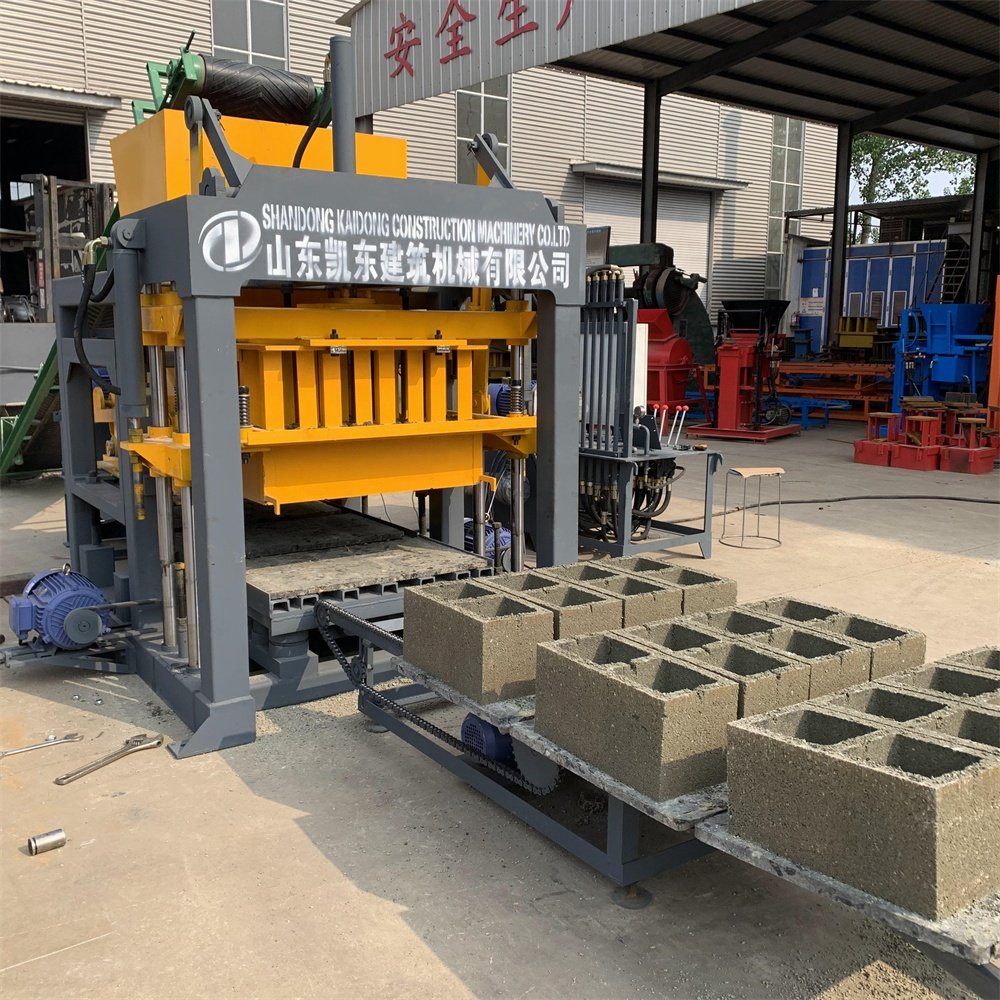Kaidong automatic hydraulic machine de brique ciment hollow block making machine in ethiopia business ideas