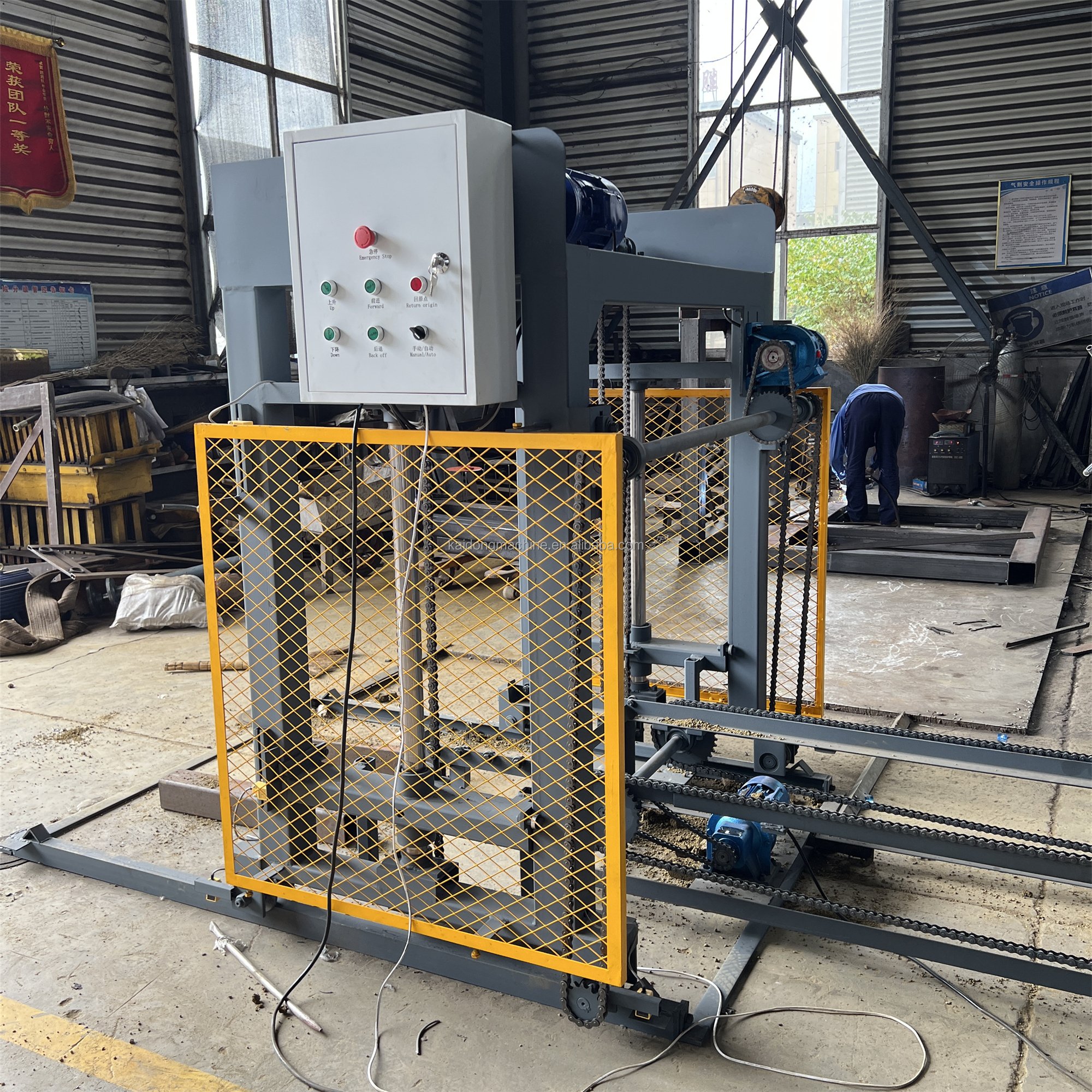 Kaidong automatic hydraulic machine de brique ciment hollow block making machine in ethiopia business ideas