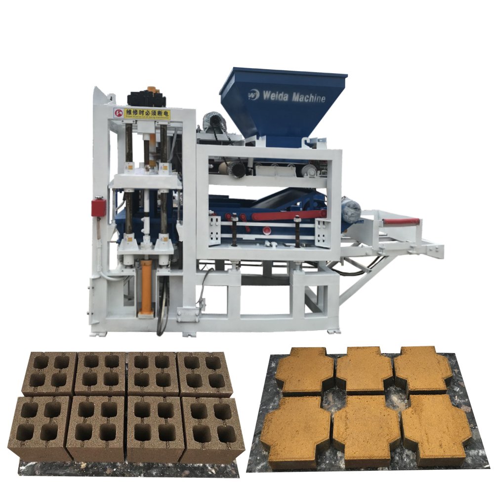 Maquina De Bloques De Cemento Concrete block machine De Brique Automatique Cement Hollow Brick Making Machinery