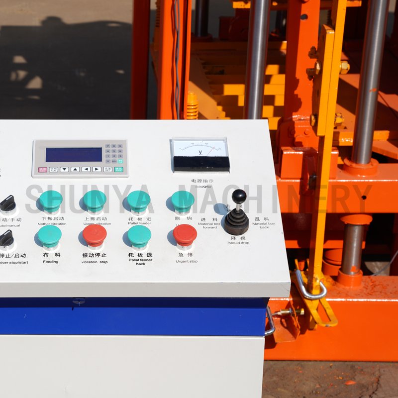 SHUNYA Production Line Hollow Brick Press Making Machine Fully Automatic QTJ4-25 Concrete Brick Making Machine
